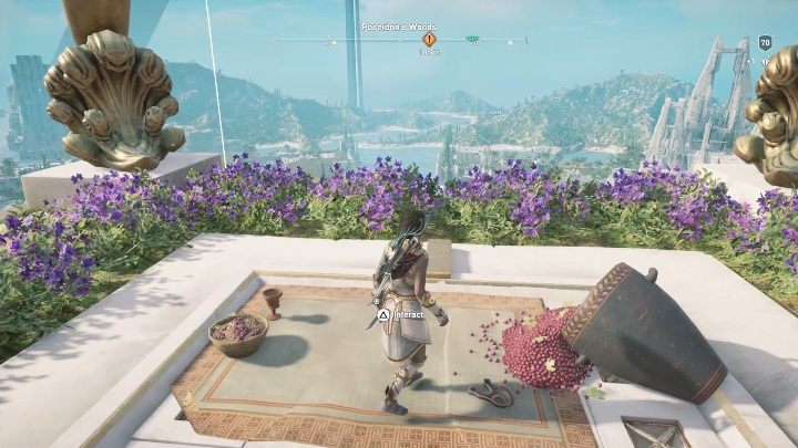 Ainigmata Ostraka Riddle Solution: The solution to the puzzle can be found at the top of one of the buildings located in the Royal Mountain of Poseidon - Judgment of Atlantis | Ainigmata Ostrakas in ACO Fate of Atlantis - Ainigmata Ostraka - Assassins Creed Odyssey Guide