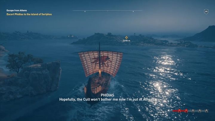 You have to reach the Seriphos island - AC Odyssey: The road to Symposium Walkthrough - Main Storyline - Assassins Creed Odyssey Guide