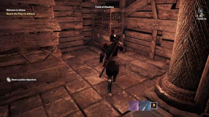 When you are inside the chamber with the sarcophagus go to another passage and continue downwards - Attika - Tombs in Assassins Creed Odyssey Game - Tombs - Assassins Creed Odyssey Guide