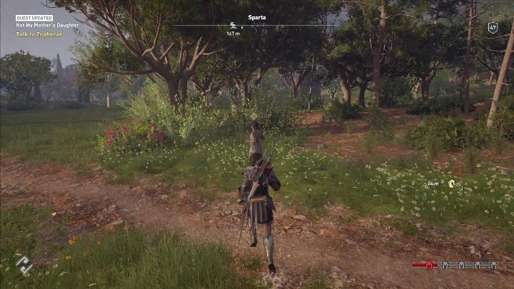 Description: First thing to do during this mission is to run to a designated location - Side Quests on Lakonia in Assassins Creed Odyssey - Side Quests - Assassins Creed Odyssey Guide