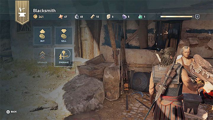 Нанести гравировку на оружие и доспехи можно у любой кузницы - Как получить Гравировки и как нанести их на оружие и доспехи? - Часто задаваемые вопросы - Руководство Assassins Creed Odyssey