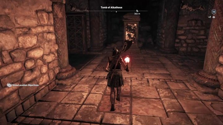 Go down the stairs and kill a cobra - Megaris - Tombs in Assassins Creed Odyssey Game - Tombs - Assassins Creed Odyssey Guide