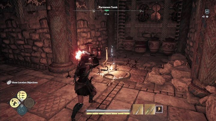 Walkthrough: This tomb is very short and easy to complete - Hephaistos Islands - Tombs in Assassins Creed Odyssey - Tombs - Assassins Creed Odyssey Guide