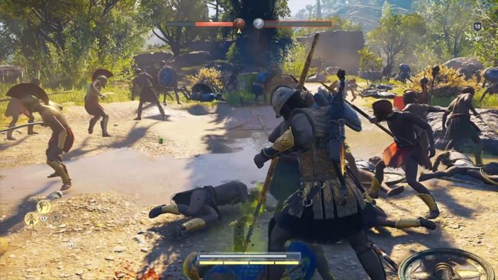 The battlefield is rather big - AC Odyssey: The Wolf Hunt Walkthrough - Main Storyline - Assassins Creed Odyssey Guide