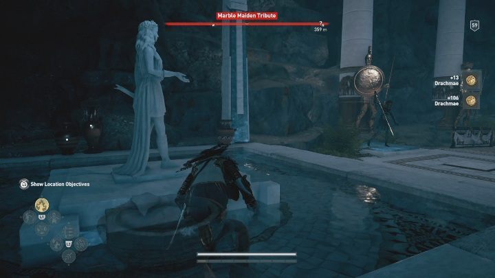 One of Marble Maiden Tributes can be found near the border of Deukalions Heritage - Minoss Faith | Marble Maiden Tribute - Marble Maiden Tribute - Assassins Creed Odyssey Guide