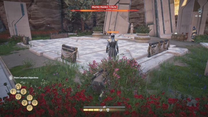 One of Marble Maiden Tributes can be found just near Veiled Altar of Hermes - Minoss Faith | Marble Maiden Tribute - Marble Maiden Tribute - Assassins Creed Odyssey Guide