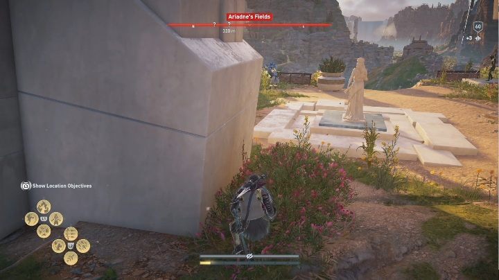 You can encounter a tribute while exploring Ariadnes Fields - Minoss Faith | Marble Maiden Tribute - Marble Maiden Tribute - Assassins Creed Odyssey Guide
