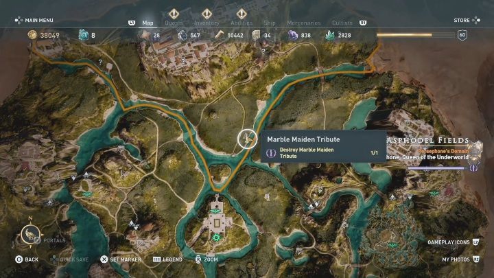 1 - Asphodel Fields | Marble Maiden Tribute - Marble Maiden Tribute - Assassins Creed Odyssey Guide