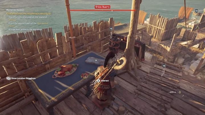 Location of Ainigmata Ostraka: Oreos Quarry, Eubuea - Abantis Islands - Ainigmata Ostraka in Assassins Creed Odyssey Game - Ainigmata Ostraka - Assassins Creed Odyssey Guide