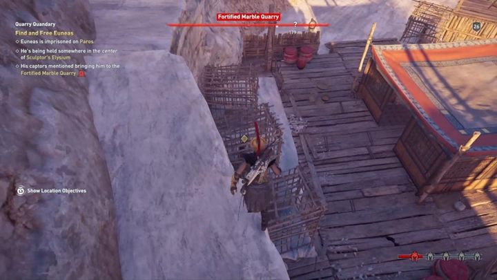 The man you are looking for is in the nearby quarry - AC Odyssey: Paradise Lost Walkthrough - Main Storyline - Assassins Creed Odyssey Guide