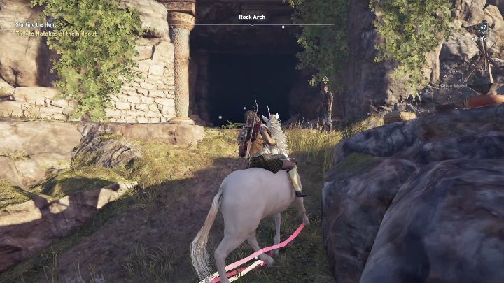 After the hunt is over, go to meet Natakas - AC Odyssey Legacy of the first blade: More Questions than Answers - Episode 1 - Assassins Creed Odyssey Guide