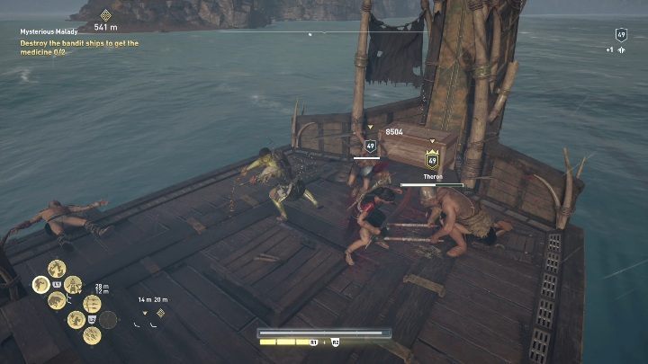 To get medication you have to go to great waters - Hunting the Huntsman | Legacy of the First Blade Walkthrough - Episode 1 - Assassins Creed Odyssey Guide