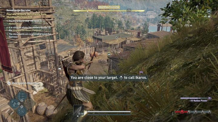 In Olynthos Fortress you have to get 3 documents - Hunting the Huntsman | Legacy of the First Blade Walkthrough - Episode 1 - Assassins Creed Odyssey Guide