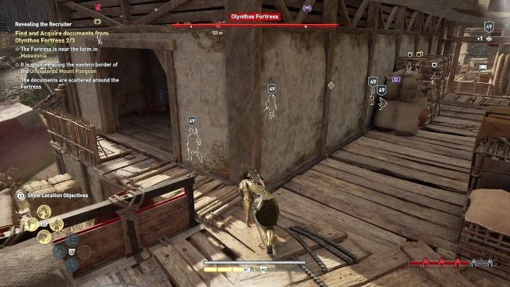 The last document can be found on the floor near the bags - Hunting the Huntsman | Legacy of the First Blade Walkthrough - Episode 1 - Assassins Creed Odyssey Guide