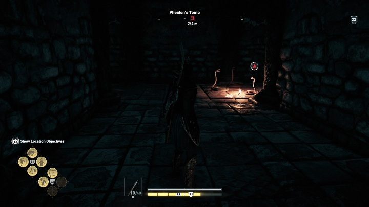 Continue to reach a fork - AC Odyssey: Tombs in Argolis - Tombs - Assassins Creed Odyssey Guide
