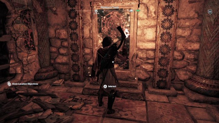 In the next room, you will find a board and an exit route - AC Odyssey: Tombs in Argolis - Tombs - Assassins Creed Odyssey Guide