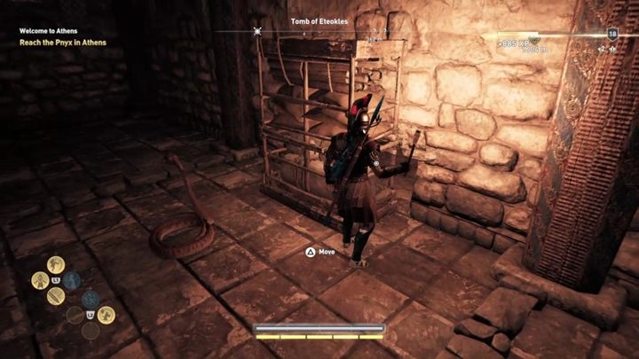 Sposta un altro scaffale e prendi il collegamento per raggiungere l'uscita: hai completato con successo un'altra tomba - AC Odyssey: Tombe in Attika - Tombe - Assassins Creed Odyssey Guide