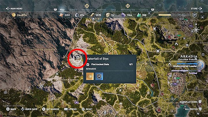 1 - AC Odyssey: Tombs in Arcadia - Tombs - Assassins Creed Odyssey Guide