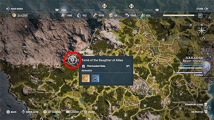 2 - AC Odyssey: Tombs in Arcadia - Tombs - Assassins Creed Odyssey Guide
