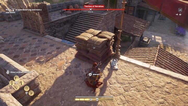 The location of this Ainigmata Ostraka: Teichos of Herakles, Achaia - AC Odyssey: Ainigmata Ostraka in Achaia - Ainigmata Ostraka - Assassins Creed Odyssey Guide