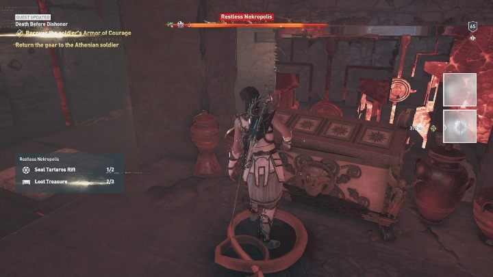 Your task is to collect things from the golden chest - Lost and Found | Fate of Atlantis walkthrough - Episode 2 - Torment of Hades - Assassins Creed Odyssey Guide