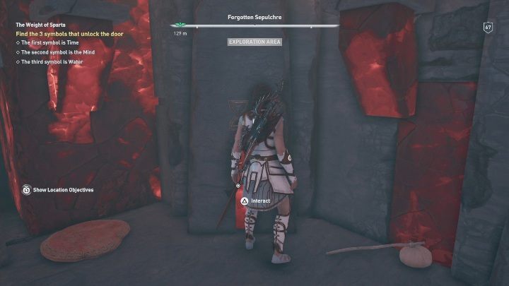 In this mission, you have to go to the Forgotten Sepulchre, explore this location and solve a puzzle - Lost and Found | Fate of Atlantis walkthrough - Episode 2 - Torment of Hades - Assassins Creed Odyssey Guide