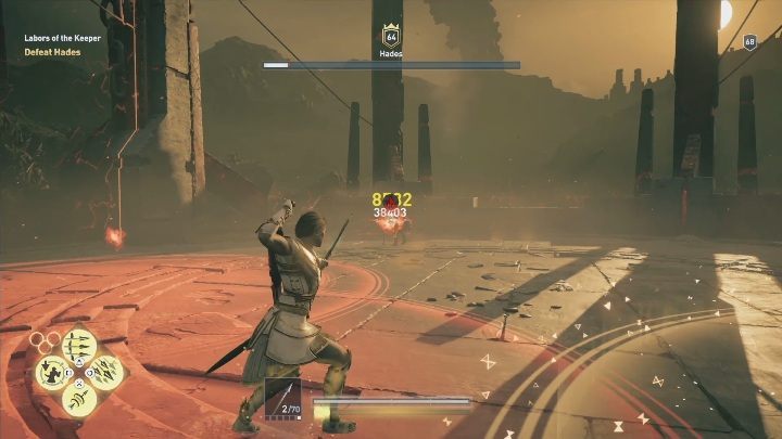 Hades can also shoot fireballs - Hades boss fight in ACO Fate of Atlantis - Bosses - Assassins Creed Odyssey Guide