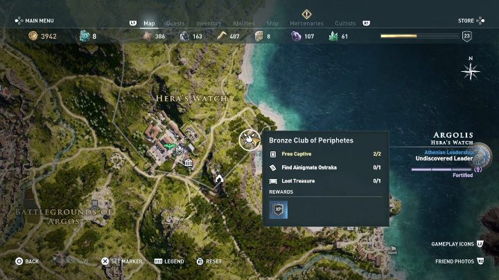 3 - Ainigmata Ostraka in Argolis in Assassins Creed Odyssey Game - Ainigmata Ostraka - Assassins Creed Odyssey Guide