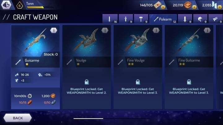 Guisarme - Weapons available in the Assassins Creed Rebellion game - Equipment - Assassins Creed Rebellion Guide