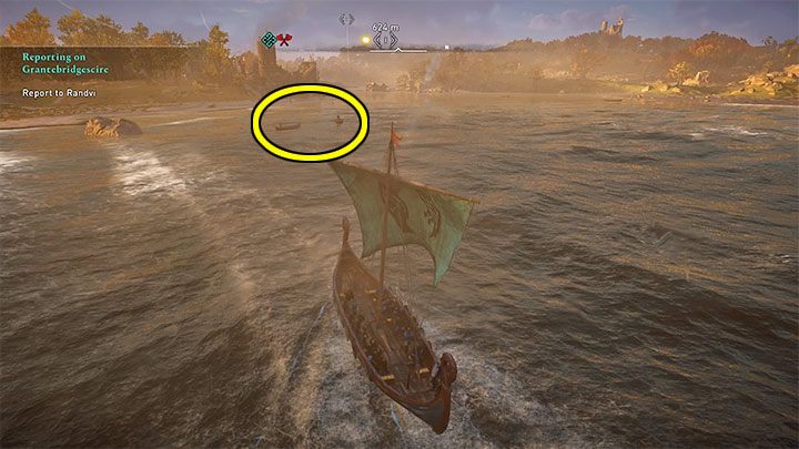 After reaching the area marked on the map, you will notice small boats that are used by the inhabitants of the land - Assassins Creed Valhalla: Row Rage trophy - how to unlock? - Trophy guide - Assassins Creed Valhalla Guide