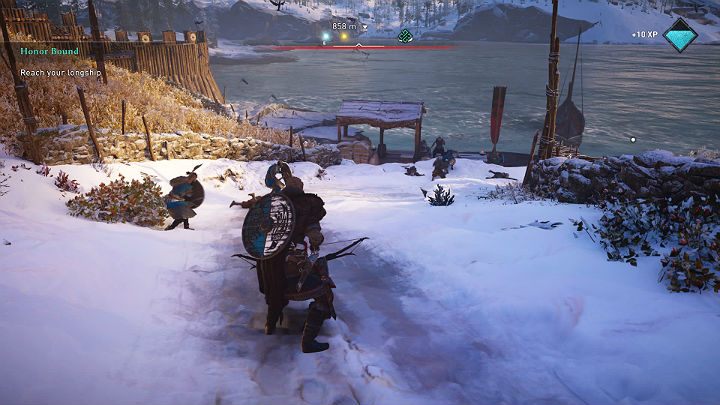 When you reach the coast, you will have to defeat a few more opponents - Assassins Creed Valhalla: Honor Bound walkthrough - Rygjafylke - Assassins Creed Valhalla Guide