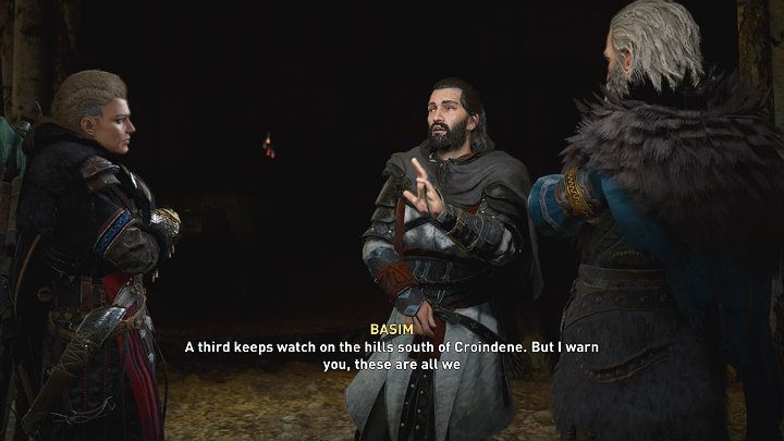 You will find Basim in the feast hall in Croindene - Assassins Creed Valhalla: Reaver of the South - walkthrough - Southsexe - Assassins Creed Valhalla Guide