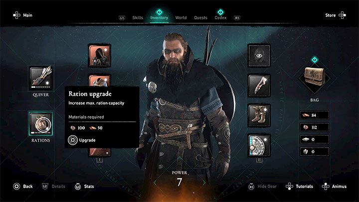 В игре вы можете тратить материалы для крафта, чтобы улучшить свой инвентарь - Assassins Creed Valhalla: начальные советы - Основы - Руководство по Assassins Creed Valhalla