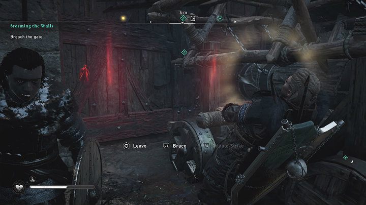 When the battering ram is brought to the gate, help your warriors breach it - Assassins Creed Valhalla: Storming the Walls - guide - Southsexe - Assassins Creed Valhalla Guide