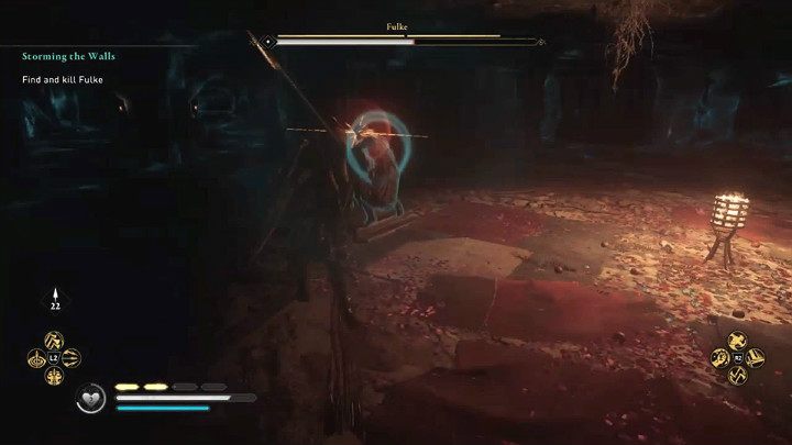 Fulke has unblockable attacks that she can use while running and they are indicated by a red flash - you must avoid them at all cost - Assassins Creed Valhalla: Storming the Walls - guide - Southsexe - Assassins Creed Valhalla Guide