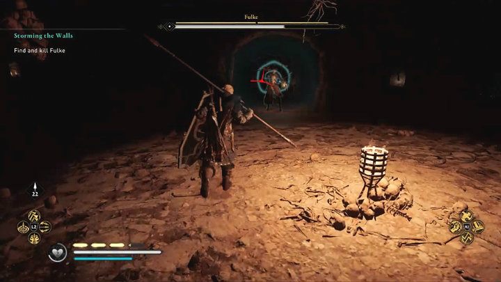 The enemy will also make use of firebombs that deal damage within the explosion radius - Assassins Creed Valhalla: Storming the Walls - guide - Southsexe - Assassins Creed Valhalla Guide