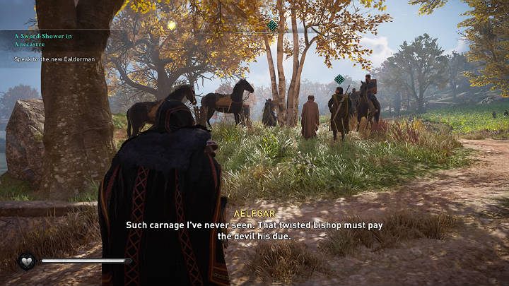 Go outside the city walls of Lincoln to talk to the new ealdorman - Assassins Creed Valhalla: A Sword-Shower in Anecastre - walkthrough - Lincolnscire - Assassins Creed Valhalla Guide