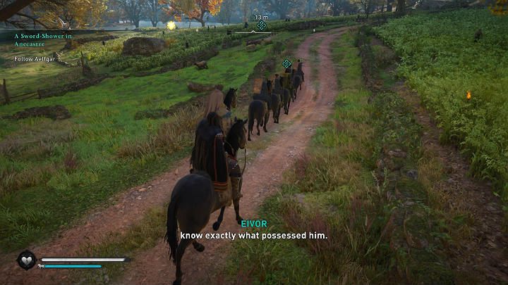 Get on your horse and go to the camp at Wynmere Lake, where the rest of the troops are preparing for the upcoming battle - Assassins Creed Valhalla: A Sword-Shower in Anecastre - walkthrough - Lincolnscire - Assassins Creed Valhalla Guide