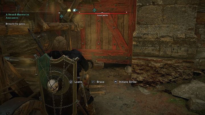 Help your warriors to lead the ram under the outer gate of the fortress - Assassins Creed Valhalla: A Sword-Shower in Anecastre - walkthrough - Lincolnscire - Assassins Creed Valhalla Guide