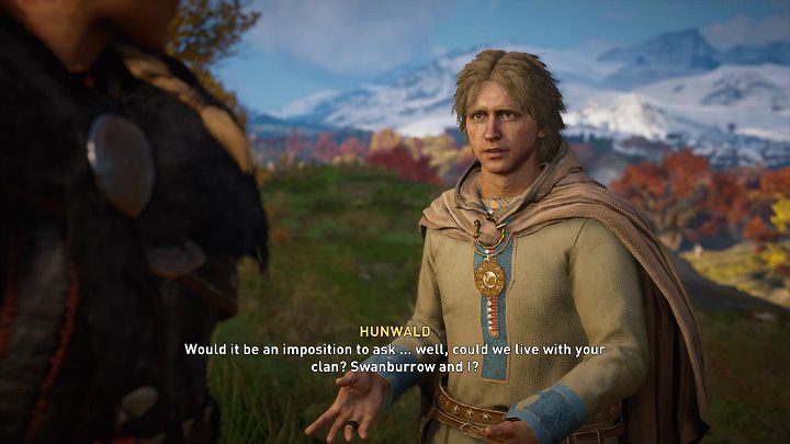 During the cutscene, Hunwald will ask if there will be a place for him and his fiancée in Raven Harbor - Assassins Creed Valhalla: A Sword-Shower in Anecastre - walkthrough - Lincolnscire - Assassins Creed Valhalla Guide