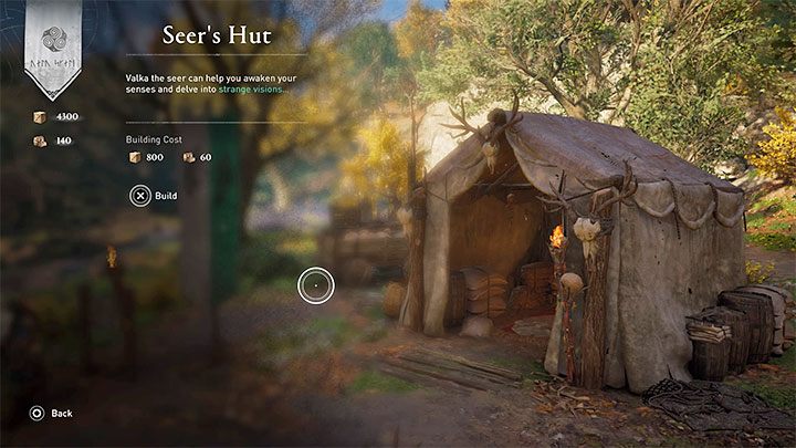 You have to spend the crafting materials to build Valka's hut (800 building materials and 60 raw materials), as well as to find the plants to prepare the potions (the In Dreams - Assassins Creed Valhalla: Trophies/achievements list - Trophy guide - Assassins Creed Valhalla Guide
