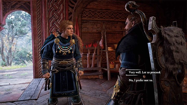 After receiving thanks from Magni, Randvi will offer to take part in the drinking competition - Assassins Creed Valhalla: Randvi - romance - Romances - Assassins Creed Valhalla Guide