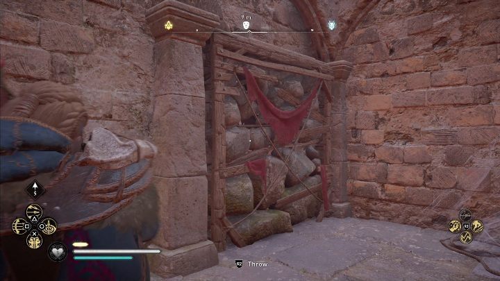 Downstairs, there is another wall to destroy - Assassins Creed Valhalla: Roman artifact - East Anglia secrets, locations - East Anglia - Assassins Creed Valhalla Guide