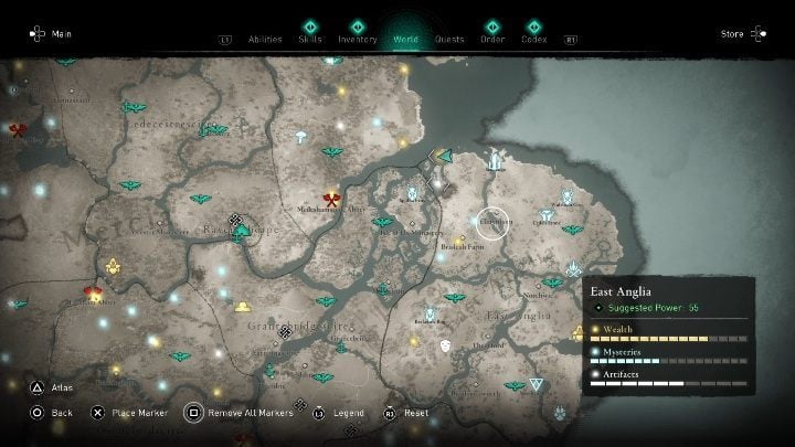 You will find the cloak in the northwestern part of the map - Assassins Creed Valhalla: Gear - East Anglia secrets, locations - East Anglia - Assassins Creed Valhalla Guide