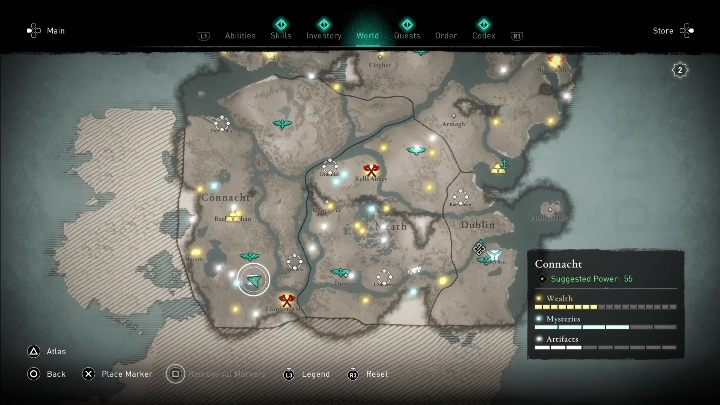 5 - AC Valhalla Wrath of the Druids: Treasure Hoard Map - Connacht, secrets, locations - Connacht - Assassins Creed Valhalla Guide