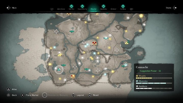 7 - AC Valhalla Wrath of the Druids: Treasure Hoard Map - Connacht, secrets, locations - Connacht - Assassins Creed Valhalla Guide