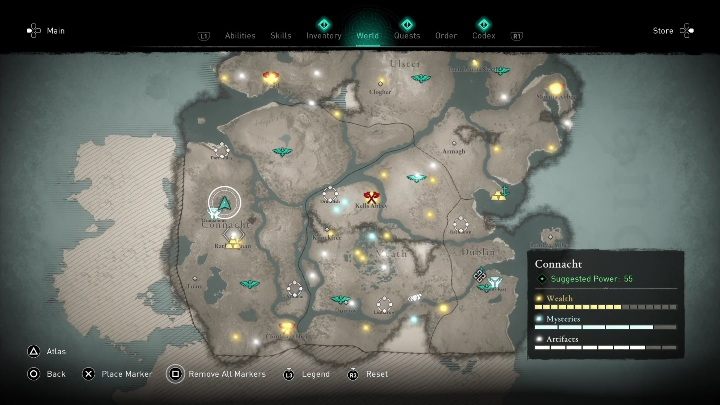 8 - AC Valhalla Wrath of the Druids: Treasure Hoard Map - Connacht, secrets, locations - Connacht - Assassins Creed Valhalla Guide