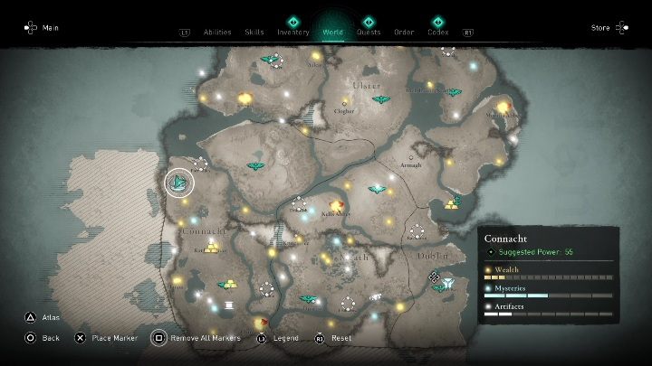 1 - AC Valhalla Wrath of the Druids: Trails of the Morrigan - Connacht, secrets, locations - Connacht - Assassins Creed Valhalla Guide