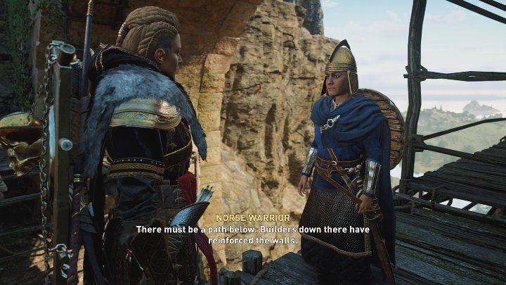 You will find Flann's scout in front of the fortress entrance, under the stone bridge - AC Valhalla Wrath of the Druids: Foothold in Connacht - solution - Walkthrough - Assassins Creed Valhalla Guide