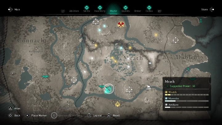 1 - AC Valhalla Wrath of the Druids: Flying Paper - Meath, secrets, locations - Meath - Assassins Creed Valhalla Guide